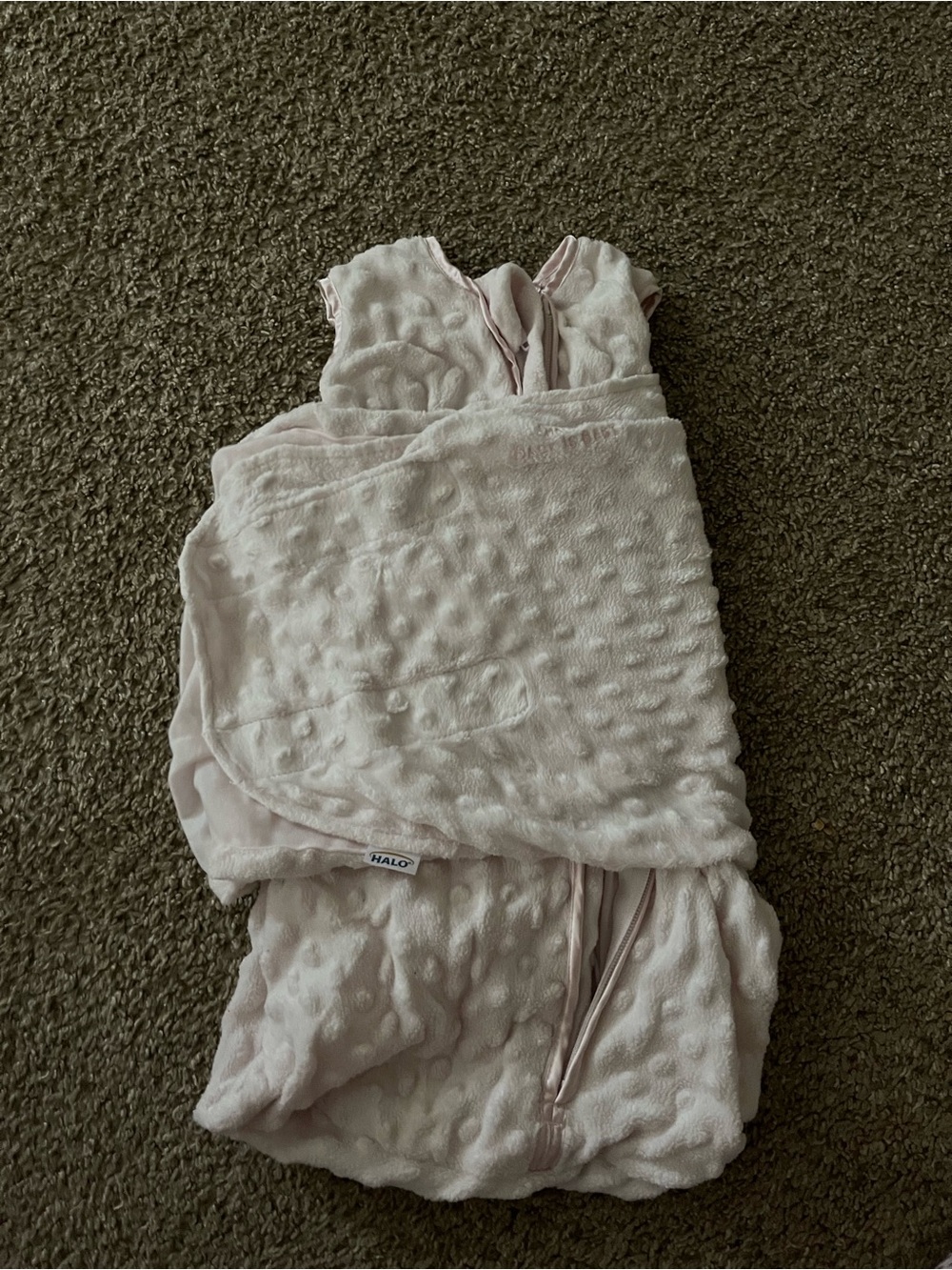 Halo Sleep Sack Swaddle - Light Blush Pink 0-3 Months 1.5 TOG